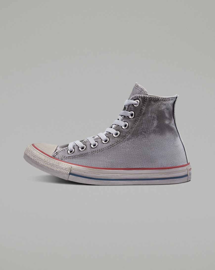 Zapatillas Altas Converse Chuck Taylor All Star Canvas Smoke Mujer Gris Blancas | PE 0248WL